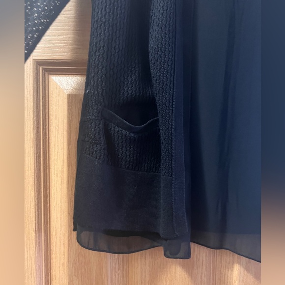 BCBG MaxAzria Medium Black Cardigan Sweater EUC - Picture 3 of 11